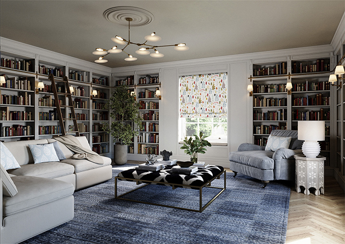 Amala, Poppy - Roman Blind - Image 7